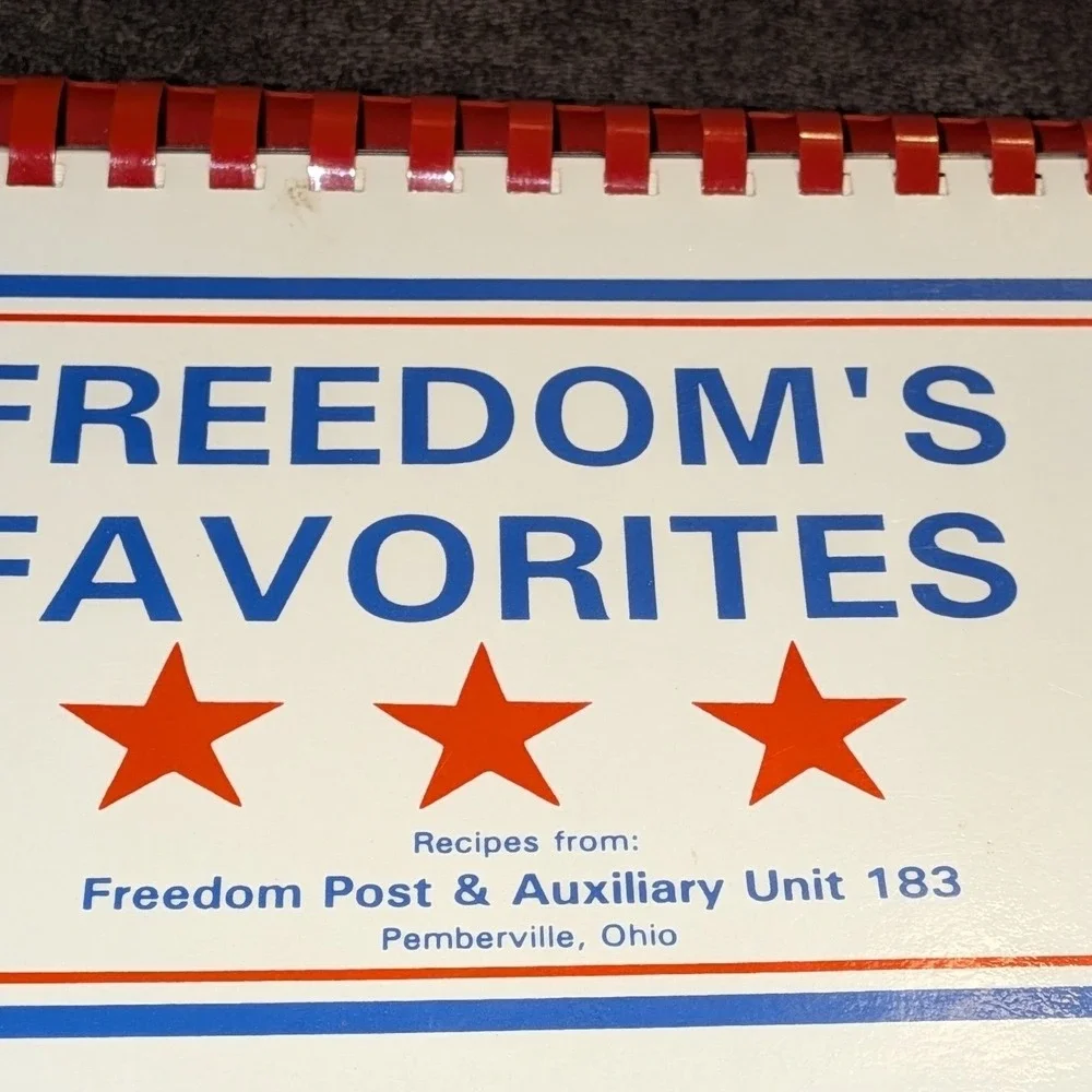 Freedom's Favorites American Legion Auxiliary Unit 183 Pemberville Ohio Cookbook
